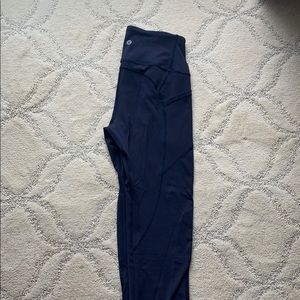 Lululemon Fast & Free 25” Leggings Navy Size 4